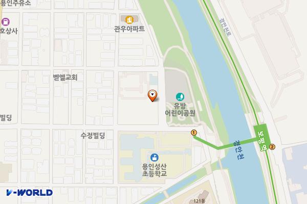 유림청소년문화의집 개방화장실 위치 지도 — 경기도 용인시 처인구 백옥대로1392번길 29, 유림청소년문화의집 (유방동)