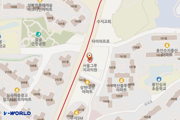 성진빌딩 개방화장실 위치 지도 — 경기도 용인시 수지구 수지로 74