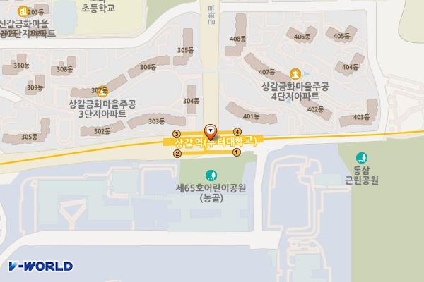 상갈역 개방화장실 위치 지도 — 경기도 용인시 기흥구 금화로 40