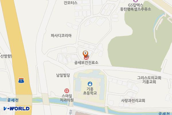 공세보건진료소 개방화장실 위치 지도 — 경기도 용인시 기흥구 공세로90번길 64 (공세동, 공세보건진료소)