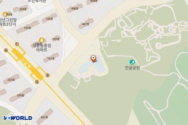 기흥도서관 개방화장실 위치 지도 — 경기도 용인시 기흥구 기흥로116번길 10