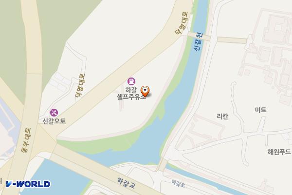 하갈동그라운드골프장 공중화장실 위치 지도 — 경기도 용인시 기흥구 덕영대로 1926 (하갈동)