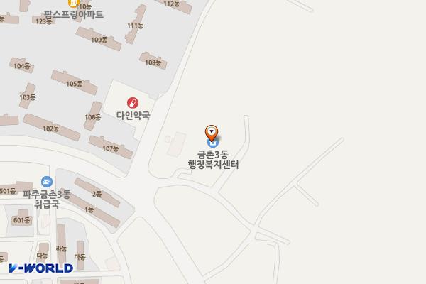 금촌3동행정복지센터 위치 지도 — 경기도 파주시 시청로 194