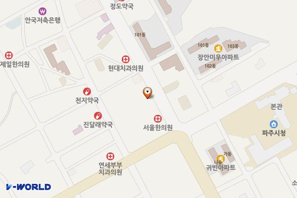 광장빌딩(동관) 위치 지도 — 경기도 파주시 중앙로 271