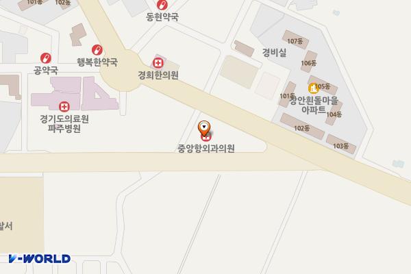 메트로프라자 Ⅱ(금능프라자) 위치 지도 — 경기도 파주시 중앙로 193