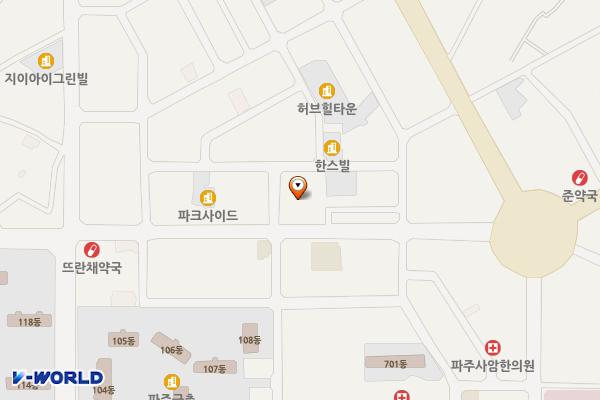 인오프라자 위치 지도 — 경기도 파주시 번영로 20
