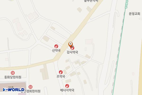 문산타워 위치 지도 — 경기도 파주시 문산읍 문향로 72-1