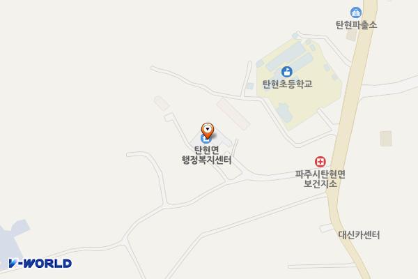 탄현면행정복지센터 위치 지도 — 경기도 파주시 탄현면 방촌로649번길 24-7