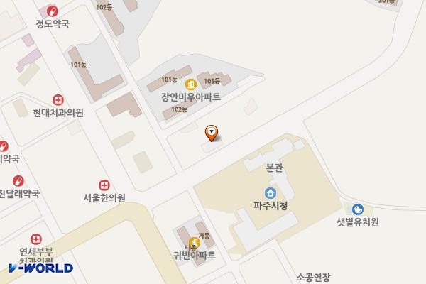 파주시청 별관 위치 지도 — 경기도 파주시 시청로 51