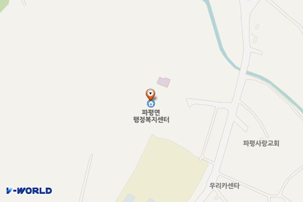 파평면행정복지센터 위치 지도 — 경기도 파주시 파평면 청송로 189-21