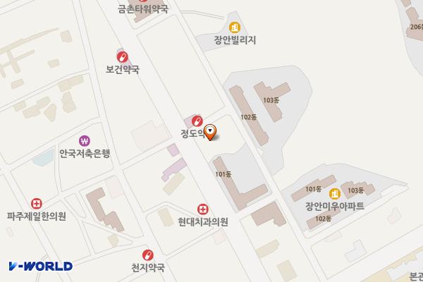 대흥빌딩 위치 지도 — 경기도 파주시 중앙로 286