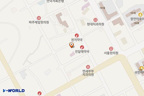 금촌소공원 위치 지도 — 경기도 파주시 금정14길 16