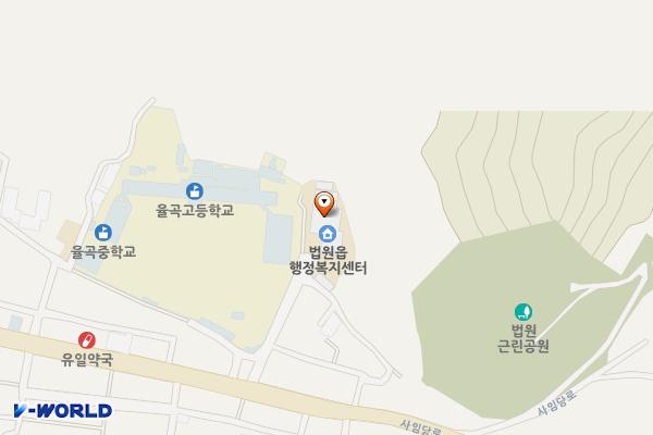 법원읍행정복지센터 위치 지도 — 경기도 파주시 법원읍 사임당로907번길 21