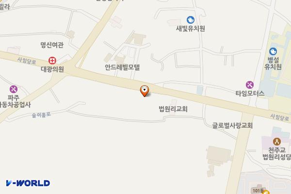 동신빌딩 위치 지도 — 경기도 파주시 법원읍 사임당로 848