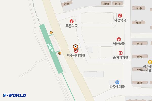 프라임타워 위치 지도 — 경기도 파주시 금빛로 19