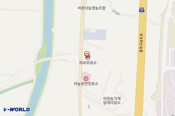 마국 주유소 위치 지도 — 경기도 이천시 모가면 사실로 724, 마국주유소