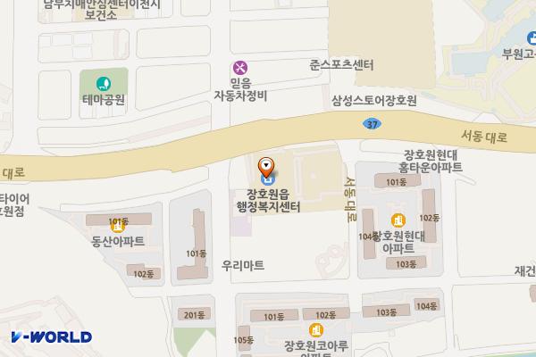 장호원읍 행정복지센터 위치 지도 — 경기도 이천시 장호원읍 서동대로 8844-6