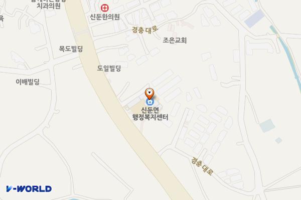 신둔작은도서관 화장실 위치 지도 — 경기도 이천시 신둔면 경충대로 3128