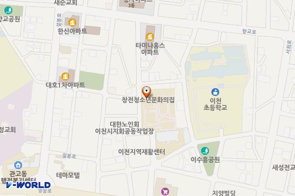평생학습관 화장실 위치 지도 — 경기도 이천시 영창로163번길 28