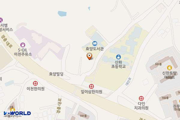 신하자치센터 화장실 위치 지도 — 경기도 이천시 부발읍 경충대로2250번길 11