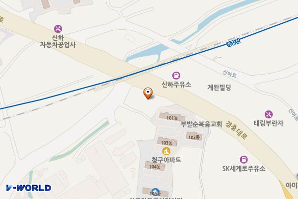 이천 주유소 위치 지도 — 경기도 이천시 부발읍 경충대로 2187, 이천주유소