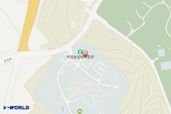 이천농업테마공원 버드나무쉼터 위치 지도 — 경기도 이천시 모가면 공원로 48