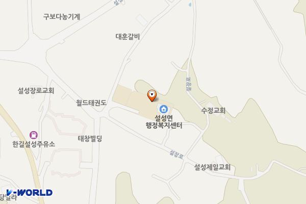 설성면행정복지센터 위치 지도 — 경기도 이천시 설성면 설장로17번길 6-5