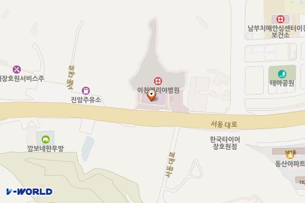 이천 엘리야 병원 위치 지도 — 경기도 이천시 장호원읍 서동대로 8793, 이천엘리야병원