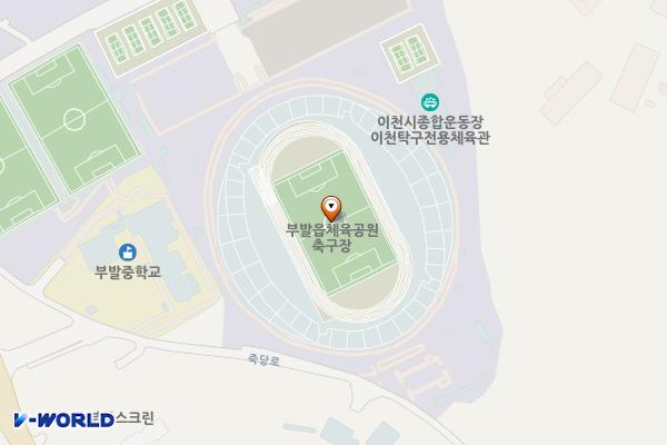 눈높이 배드민턴장 위치 지도 — 경기도 이천시 부발읍 중부대로 1696