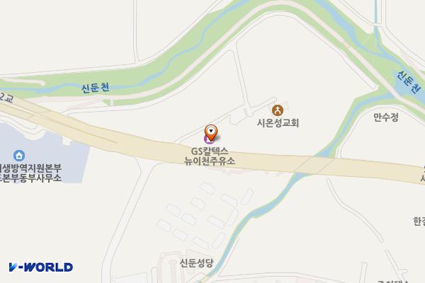 뉴이천 주유소 위치 지도 — 경기도 이천시 황무로 715, 뉴이천주유소 (사음동)