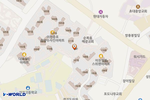 증포3지구 제2공원 위치 지도 — 경기도 이천시 이섭대천로 1325-1, 증포3지구 제2공원 (증포동)