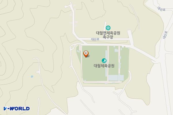 대월체육시설 위치 지도 — 경기도 이천시 대월면 대산로 125