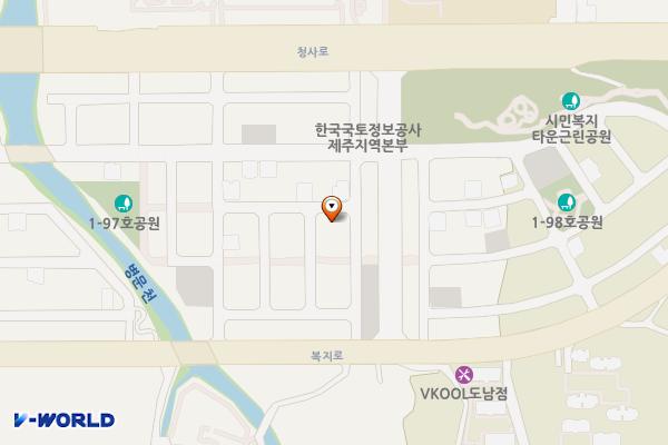 도남동 735-1 위치 지도 — 제주특별자치도 제주시 도남동 735-1