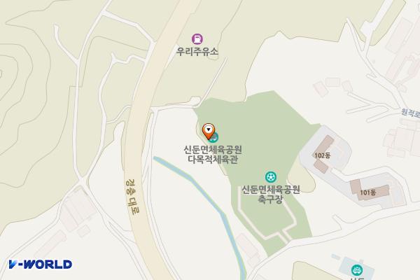 신둔 실내체육관 위치 지도 — 경기도 이천시 신둔면 경충대로3234번길 37