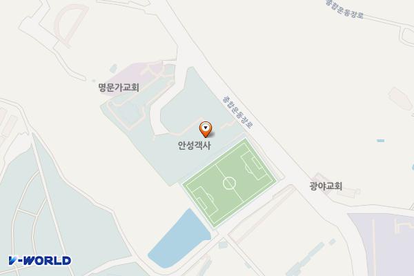 안성의료원 위치 지도 — 경기도 안성시 보개면 종합운동장로 203 (양복리)