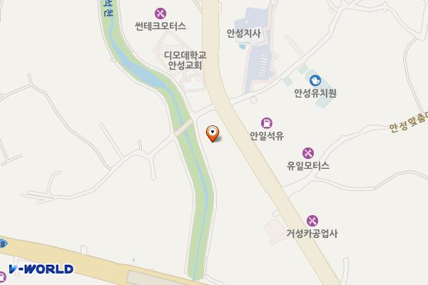 석이네가든 옆 주차장 위치 지도 — 경기도 안성시 안성맞춤대로 1253(당왕동)