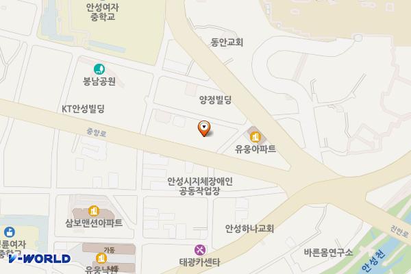 미리내은하수화장실 위치 지도 — 경기도 안성시 중앙로 461(봉산동)