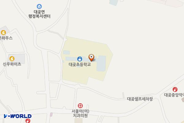 체육관/급식소 화장실 위치 지도 — 경기도 김포시 대곶면 율생중앙로36번길 19, 대곶초등학교