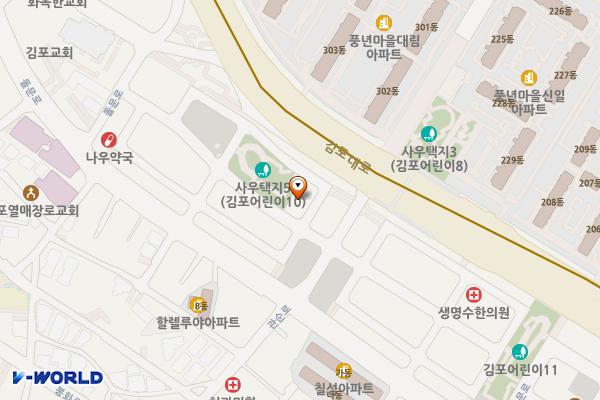 사우제5어린이공원 위치 지도 — 경기도 김포시 돌문로86번길 12-17 (사우동)
