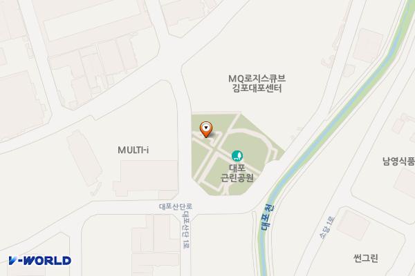 대포근린공원(대포산단) 위치 지도 — 경기도 김포시 양촌읍 대포산단1로 11