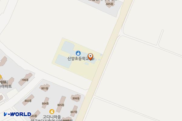 교사동 화장실 위치 지도 — 경기도 김포시 양촌읍 양곡3로 47, 신양초등학교