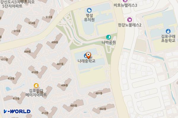 교사동 화장실 위치 지도 — 경기도 김포시 김포한강9로 19 (구래동)