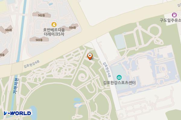 호수공원(관리사무소) 위치 지도 — 경기도 김포시 김포한강4로 419-14, 김포시 호수공원관리사무소, 공중화장실 (마산동)