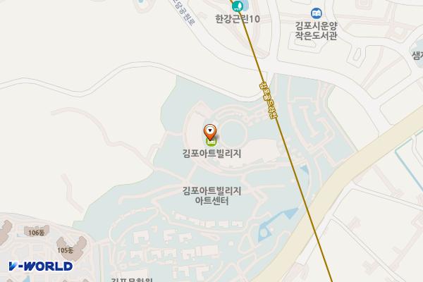 관리사무실 옆 위치 지도 — 경기도 김포시 모담공원로 170-19, 한옥마을(아트하우스) (운양동)