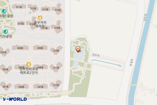 풍무국민체육센터 위치 지도 — 경기도 김포시 양도로56번길 101, 김포시풍무다목적체육관 (풍무동)