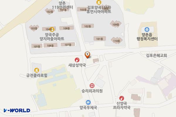 양촌시장 위치 지도 — 경기도 김포시 양촌읍 양곡1로 66