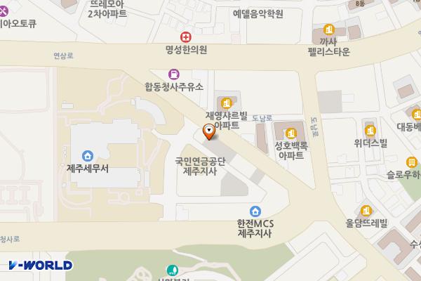 도남동 663-2 위치 지도 — 제주특별자치도 제주시 도남동 663-2