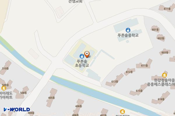 푸른솔초등학교 화장실 위치 지도 — 경기도 김포시 김포한강2로 306, 푸른솔초등학교 (장기동)