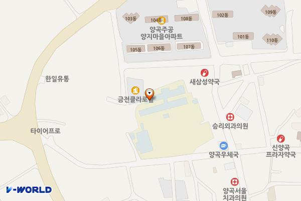 교사2동 화장실 위치 지도 — 경기도 김포시 양촌읍 양곡로 548, 양곡초등학교