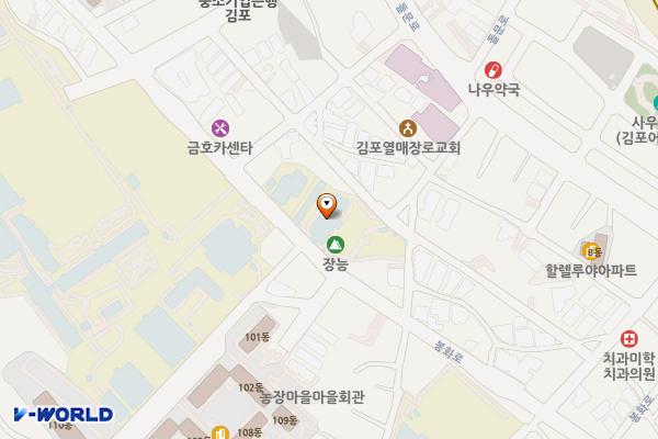 김포그린학교 화장실 위치 지도 — 경기도 김포시 관순로26번길 43 (사우동)